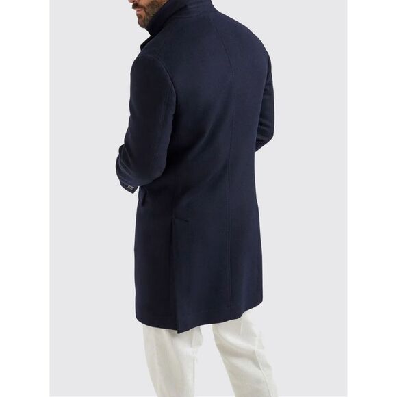Brunello Cucinelli Coat Men Blue - Picture 2 of 3
